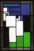 Theo van Doesburg Stained-glass Composition Female Head. oil painting